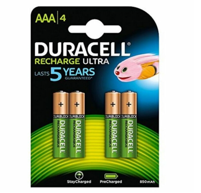 Rechargeable Batteries DURACELL DURHR03B4-850STCX5 1,2 V AAA (4 Units)