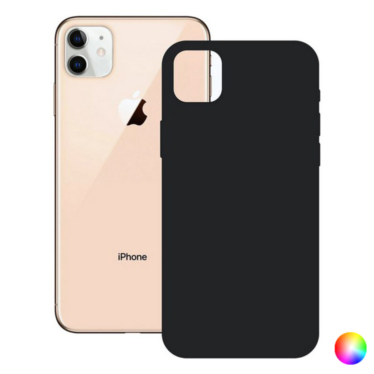 Mobile cover iPhone 12 KSIX Soft Silicone iPhone 12 Mini Green